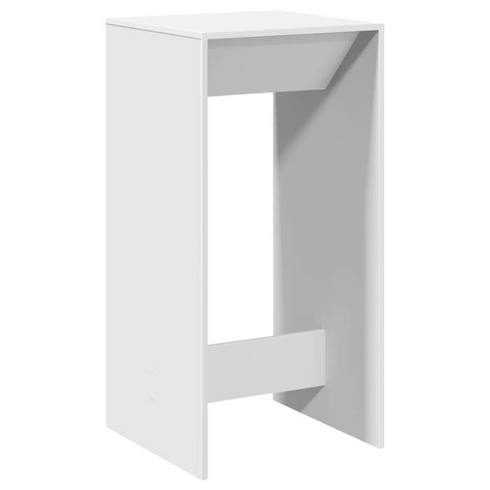 VidaXL Table de bar blanc 51x50x103,5 cm bois d'ingénierie 854418