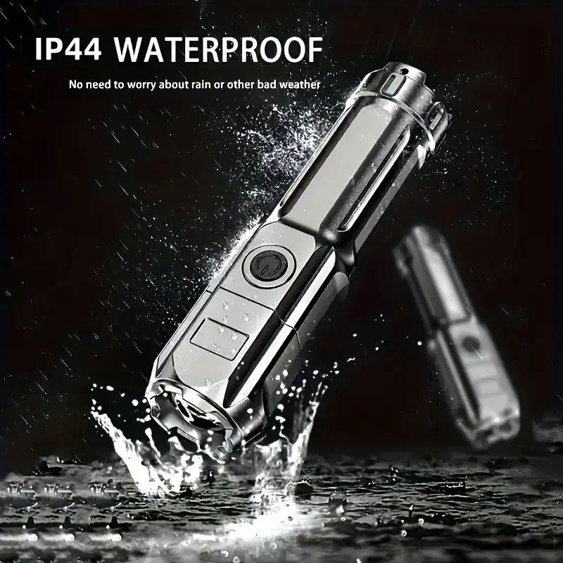 High Power LED Flashlights Telescopic Zoom Flashlight USB Rechargeable Hiking Multi-Functional Camping Outdoor Waterproof Torch