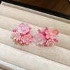 Forest Story: Sweet Style Contrasting Flower Stud Earrings for Women – Fresh, Fashionable, Light Luxury Feel