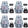 3Pcs/set Cartoon 26 English Letter Kpop Demon Hunters Printed Backpack for Teenger Children Large Capacity Schoolbag Girl Gift Women Travel Bag