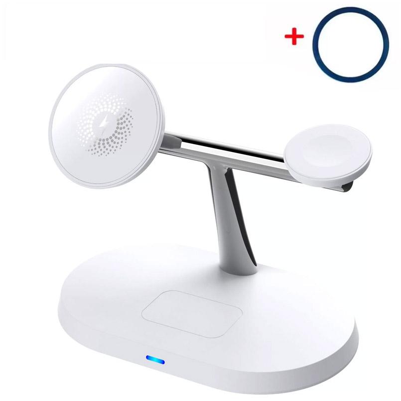 3 in 1 Magnetic Wireless Charger Stand For Magsafe iPhone 17 16 15 14 13 12 Apple Watch 8 7 Airpods Pro Fast Charging Station