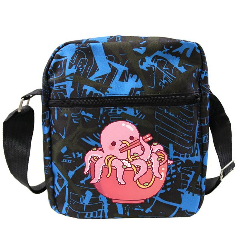 Cute printed shoulder bag casual multi-functional oblique span bag small bag student stationery bag