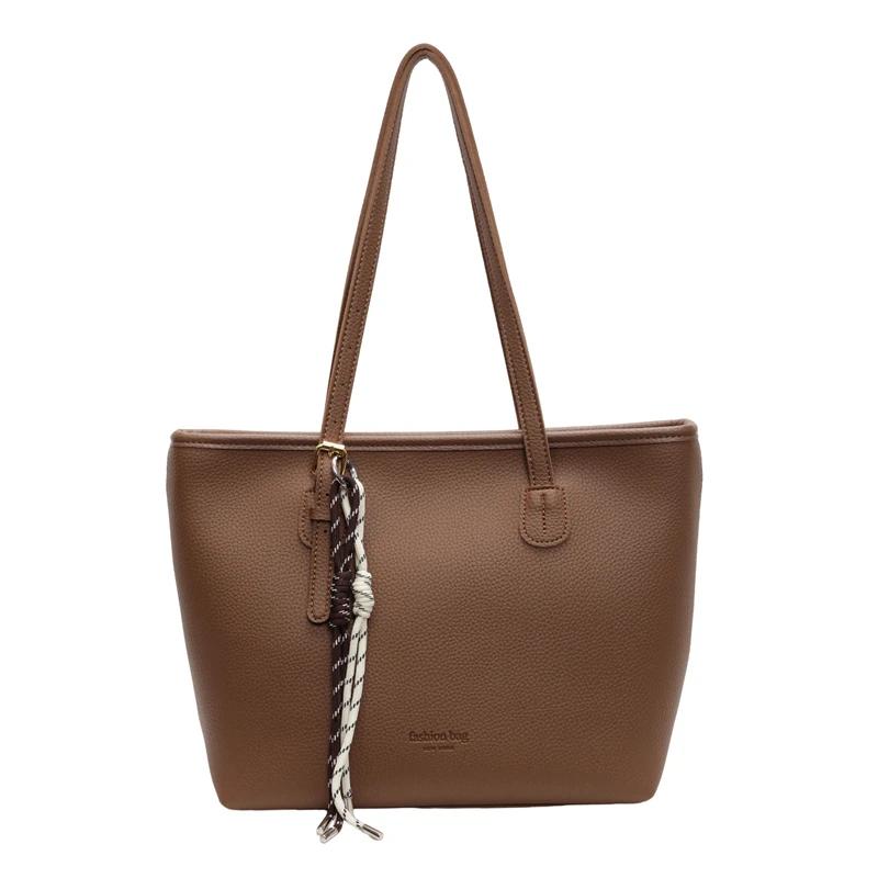 Luxury Solid Classic Style Bags Large Capacity High Quality Simple Versatile Shoulder Bags