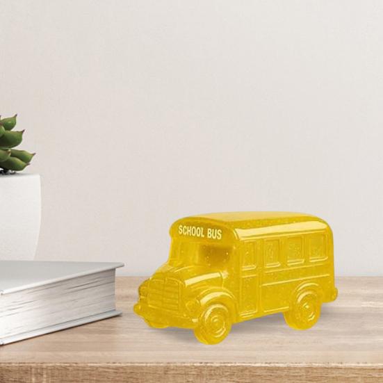 Pocket School Bus Back to School Gift Miniature Bus Keepsake with Motivational Card Gift for Back to School Party Graduation Birthday