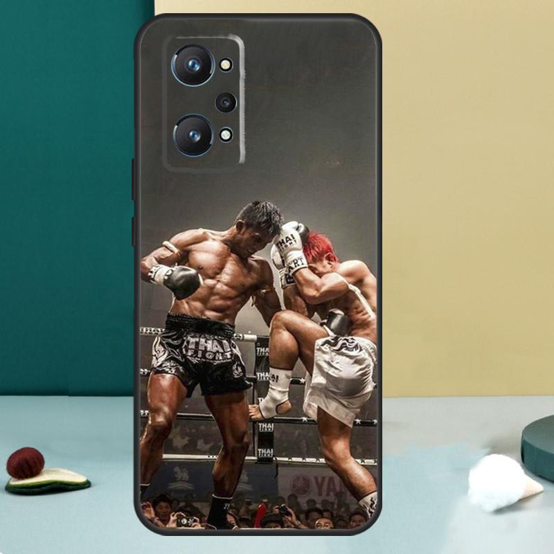 Muay Thai Kickboxing Fight For Realme GT 6T 5 6 GT 7 Pro C67 C75 C61 C55 C53 C51 C21Y C25S 10 11 12 13 14 Pro Plus Case