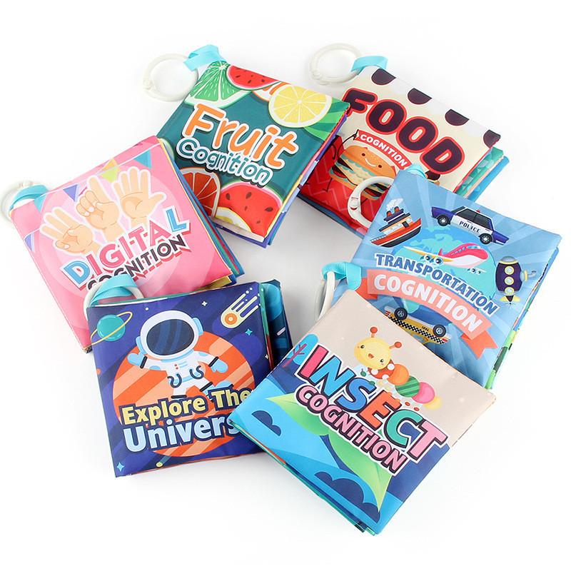 Infant Soft Fabric Cloth Book Babys Early Cognitive Educational Supplies