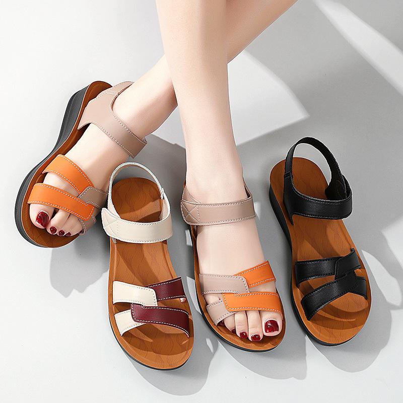 Summer Sandals Women's Fashion Color Matching Women's Sandals Non-slip Comfortable Women's Shoes
