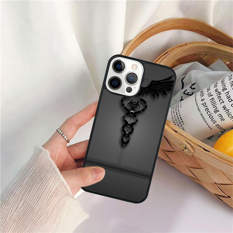 Medical Snakes Nurses Caduceus Flag Phone Case For IPhone 18 17 Air 16 15 14 11 12 13 Pro MAX Plus coque Cover