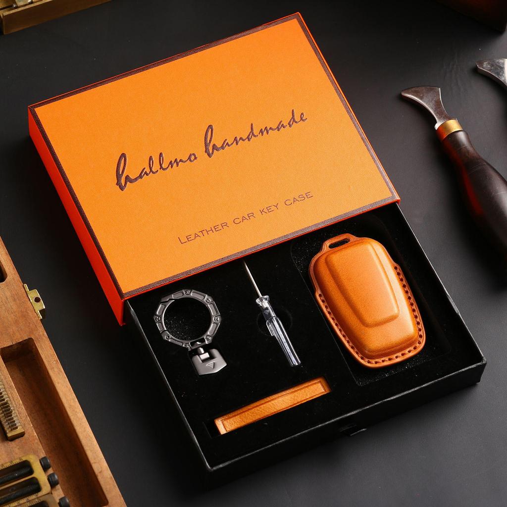 Premium Leather Key Cover for Genesis GV80