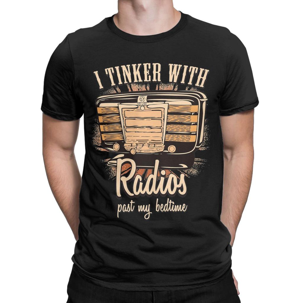 Print Amateur Ham Radio T-Shirt Unisex Round Neck Short Sleeve Tops 100%Cotton Summer Top Tee