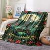 Paris Eiffel Tower Print Flannel Blanket, High quality Comfortable for All Seasons, Home Decor, Warmth and Comfort, Perfect for Christmas Gifts90