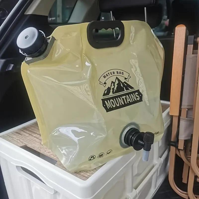 8L Outdoor Water Storage Bag Portable Large Capacity Sports Camping Foldable Soft Water Bag With Climbing Faucet Water Bag