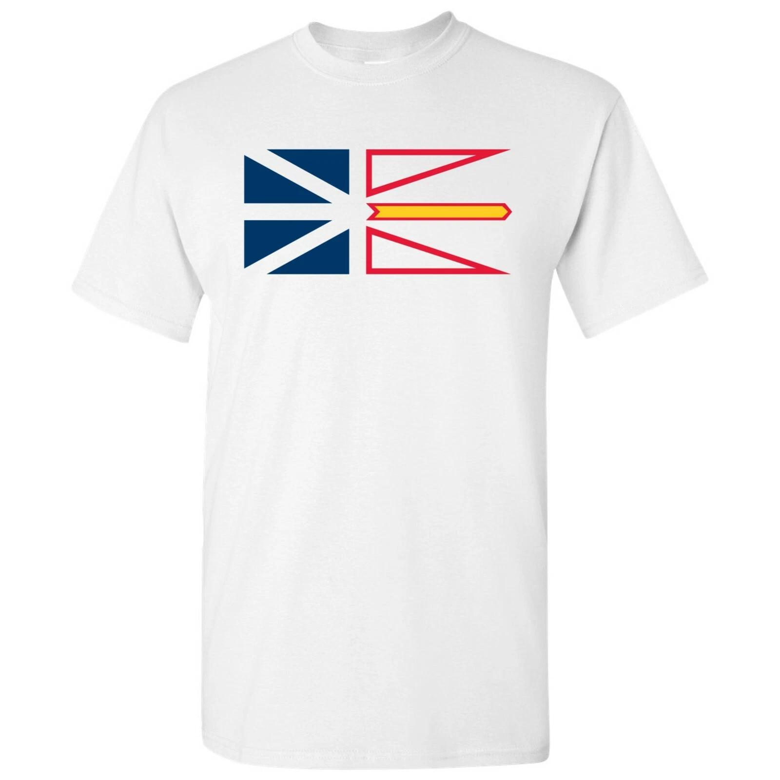 Newfoundland & Labrador Flag - Canadian Pride Short Sleeve T-Shirt - White 3XL