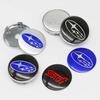 4 Stück 56mm Auto Radnabenkappe Abzeichen Emblem Aufkleber Autoaufkleber für SUBARU WRX STI Forester Impreza Legacy Outback BRZ XV