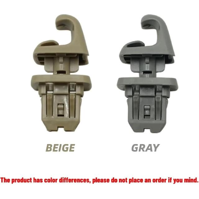2pcs OE 74348-06030 Sun Visor Holder Clip Compatible Camry Highlander/Prius Retainer(GRAY 2pcs)
