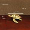 Solid Brass Sea Turtle Figurine Vintage Statue Ornament Tabletop Home Decor Craft Gift