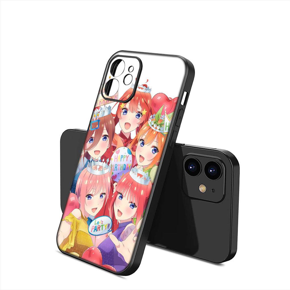 Nakano Ichika Miku Itsuki Nino Yotsuba Soft Phone Cover for Apple iPhone 15 14 Plus 13 12 Mini Pro Max XR + 13Pro 14+ 15+ Case