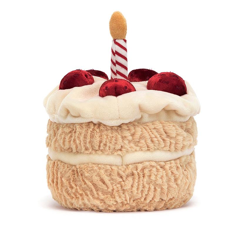 JELLYCAT Fun Food Series Birthday Cake Fun Doll Plush Doll 16cm Tall