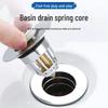 Universal Bathroom Deodorizing Basin Drain Plug with Push-Type Copper Core