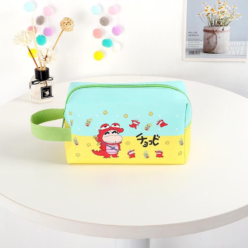 Cute Cartoon Shin Chan Series Pu Stylish Makeup Bag For Students Travelers And