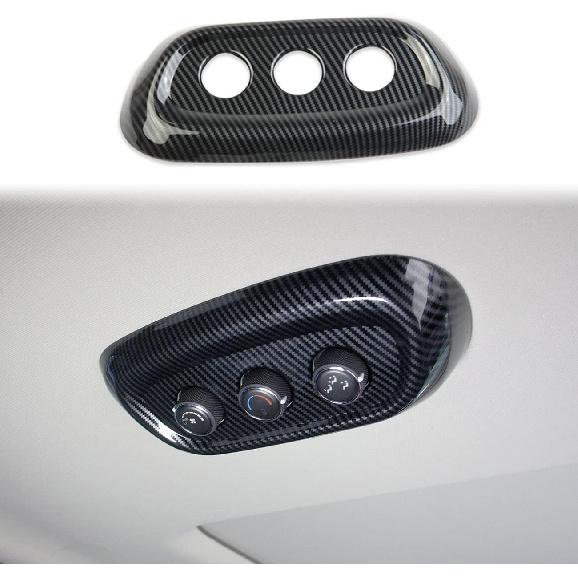 crosselec Carbon Fiber Rear Roof Air Conditioning AC Knob Panel Cover Trim for Dodge Durango 2014-2022