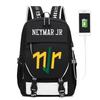 Star Neymar Surrounding Children'S School Bag Trend Backpack Neymarjr Backpack Large Capacity
