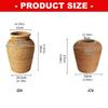 Rattan Vases Country Rustics Styles Handmade Woven Plant Flower Vases Basket for Home Decors Decorative Vases Centerpieces