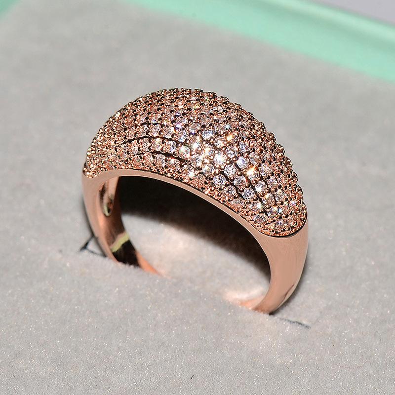 Milangirl High Quality Big CZ Rings Bling Rings for Women Wedding Engagement Fashion 11