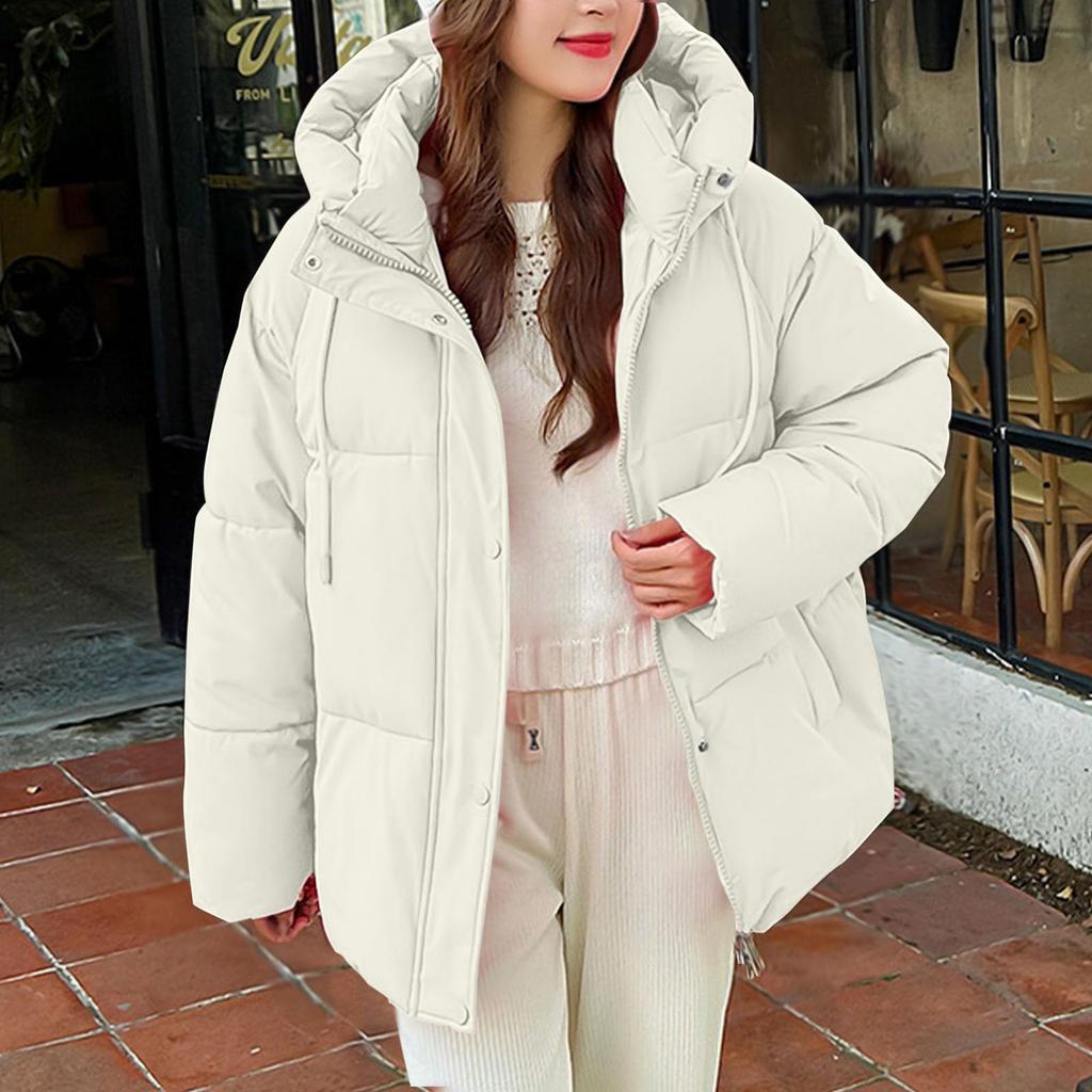 Women's Winter Warm Cotton Jacket Single Breasted Zipper Jacket