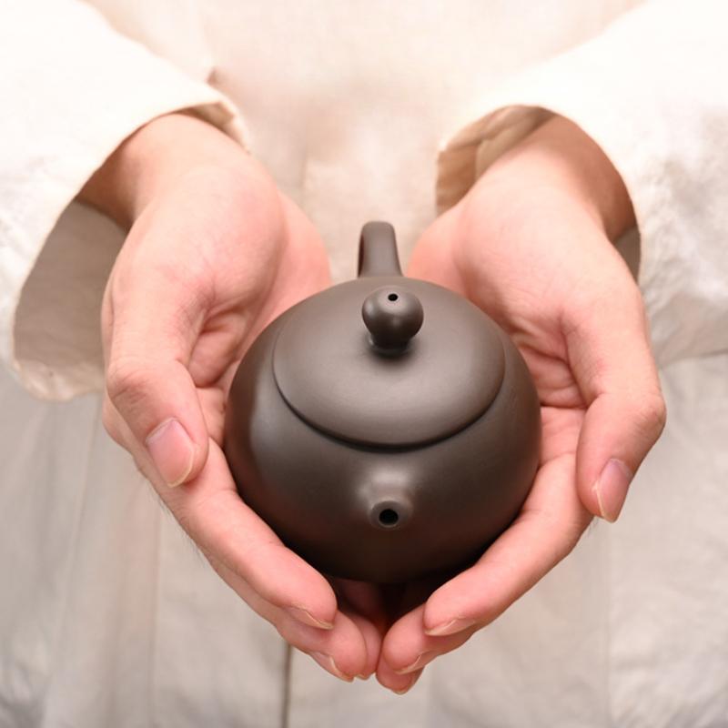 Portable Chinese Travel Tea Set, Teapot Clay Set, Tea Ceremony, Camping, 4 Cups, Zi Shi, Ke Cup, Tea Pot Set