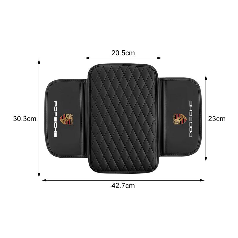 1Pcs Leather Auto Consoles Car Armrest Cushion with Storage Car Styling For Porsche Boxster Cayenne Panamera Macan Cayman 911 918 996 917 991