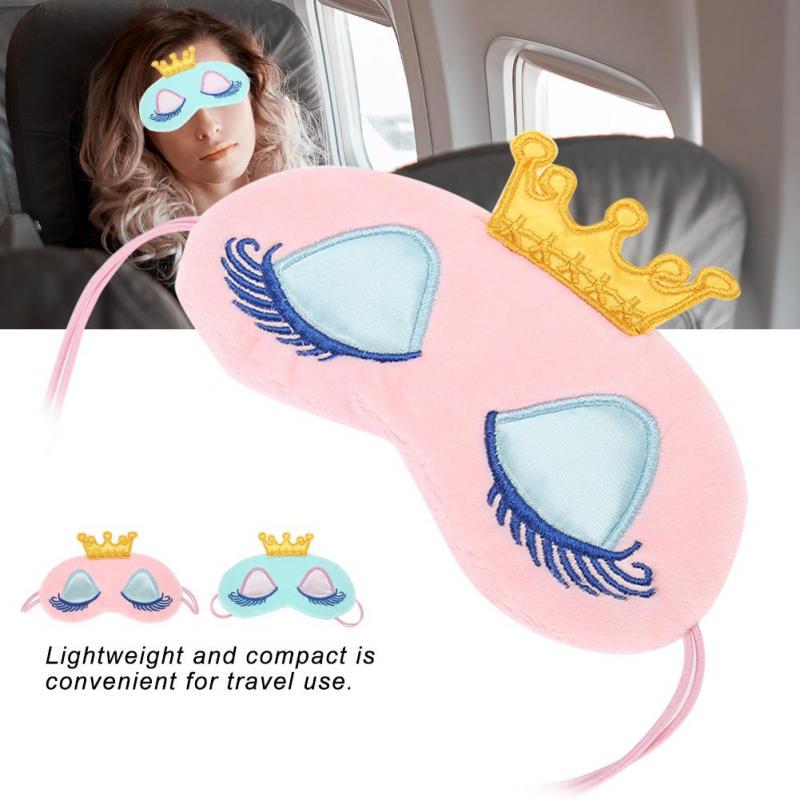 Buy 2 Colors Cute Crown Long Eyelashes Sleeping Beauty Eye Cover