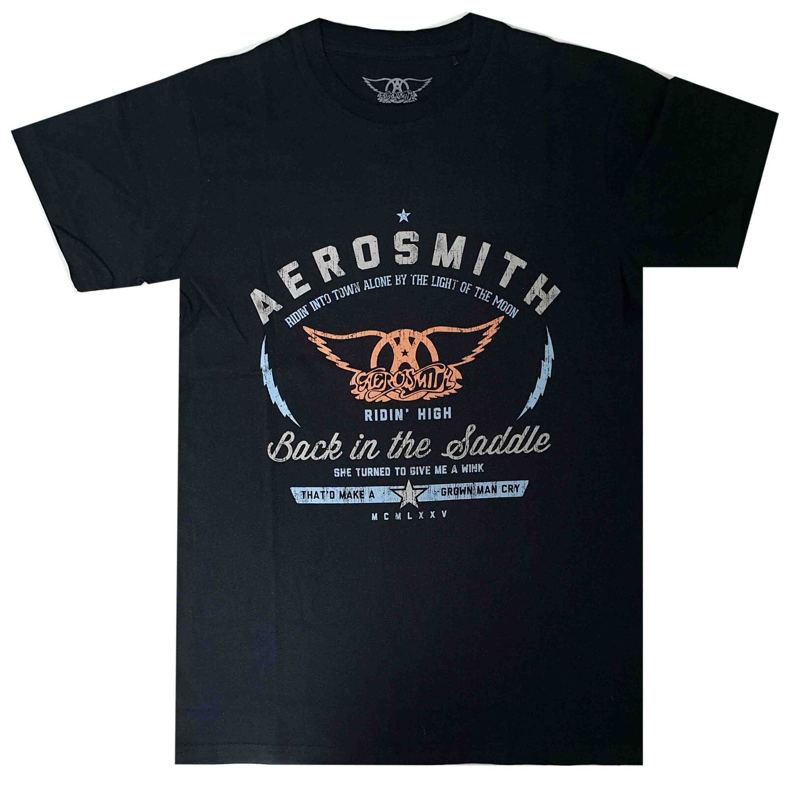 Aerosmith Back In The Saddle Ridin High Футболка S-XXL Официальная футболка группы XXL