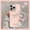 Pearl Bow Is Suitable for Apple 17promax Mobile Phone Case Iphone16 High-value Girls 15 New Models 14 Outside