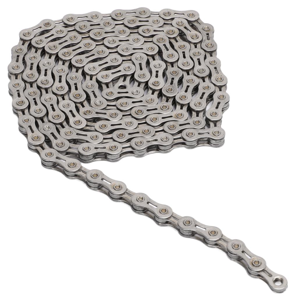 WAKE Bicycle 9 Speed Electroplated Silver Chain Mountain Road Bike 116 Links Chains