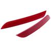 Car Red Rear Bumper Reflective Strip Sticker Cover Decoration For BMW 5 Series F10 F18 Sedan 2010-2013 Pre-facelift Accessories