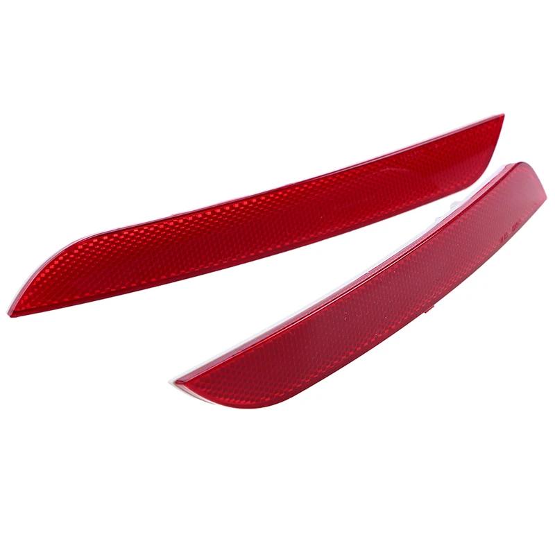 Car Red Rear Bumper Reflective Strip Sticker Cover Decoration For BMW 5 Series F10 F18 Sedan 2010-2013 Pre-facelift Accessories