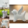 Charming Angel Wings Dog Statue Resin Decorative Art Piece For Home And Garden