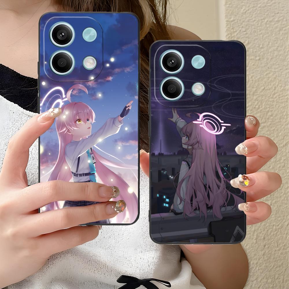Blue Archive Takahashi Hoshino Phone Case for Xiaomi Redmi Note 14 13 12 11 A5 3 2 1 Pro Plus 4G 5G Colour Printing Cover Luxury
