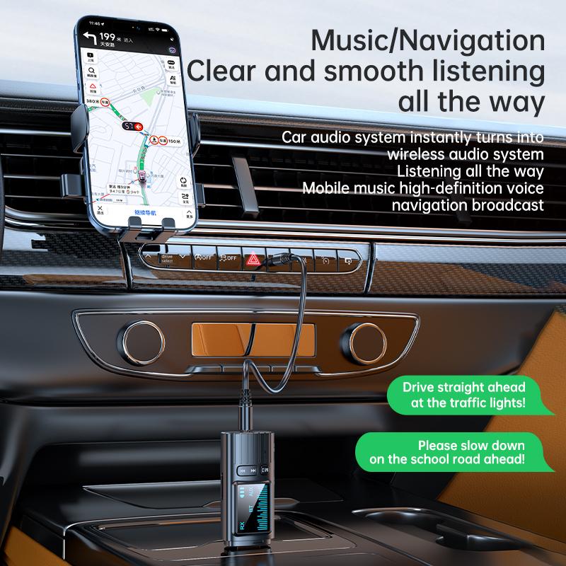 Digital HD Display Bluetooth 5.4 Receiver 3.5mm Aux Audio Stereo Adapter Wireless USB Dongle for TV Box Computer Car Player