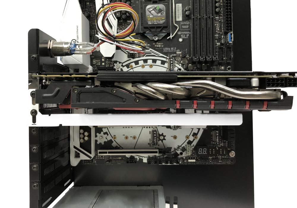 Nagao Manufacturing Craftsman Series VGA Support Stay PCI White SS-NVGASTAY-WHITE