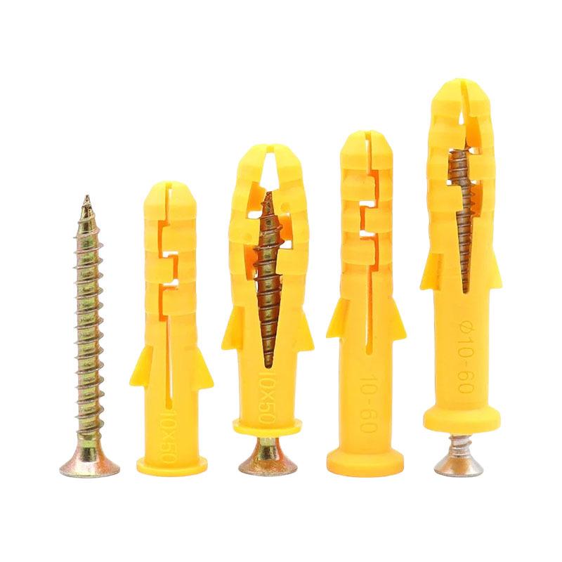 National Standard Yellow Croaker Plastic Expansion Tube with Screw Set