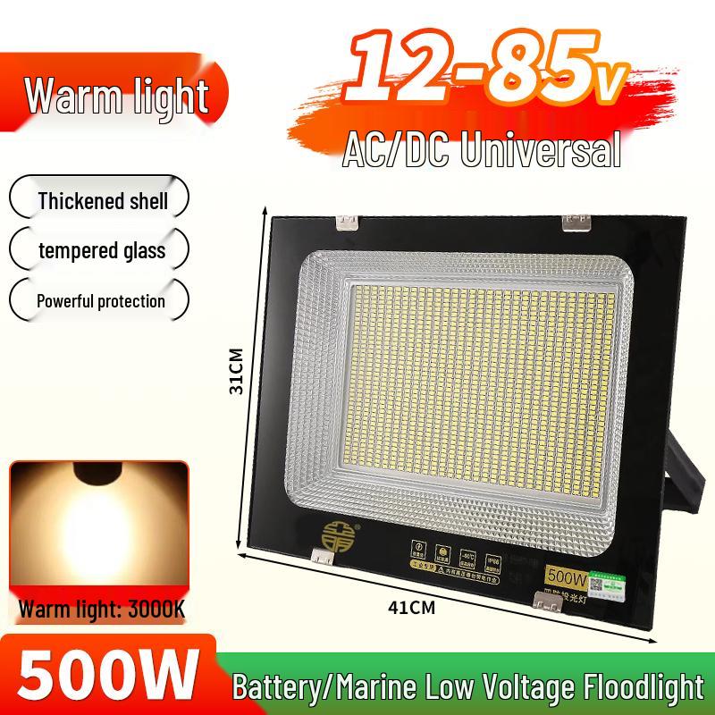 Yaming Marine LED Floodlight: 100W Outdoor Waterproof Spotlight for 12V/24V/36V DC Battery