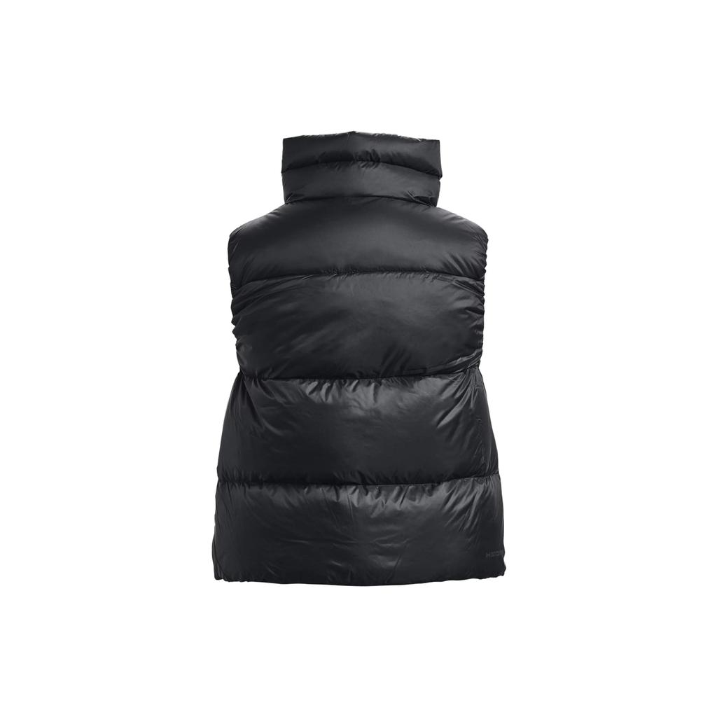Under Armour Ua Storm Coldgear® High Neck Logo Print Down Vest Women Vests Black 1375456-001