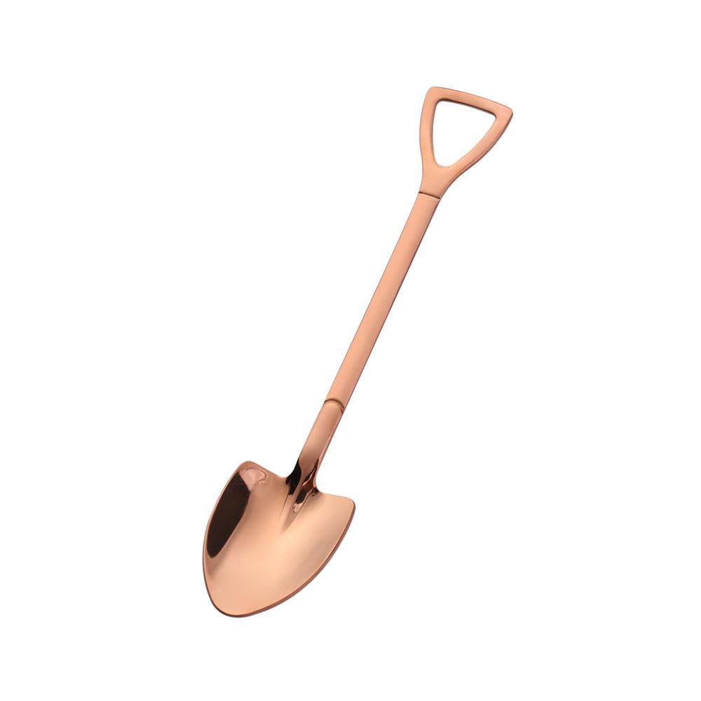 3/5/10Pcs Stainless Steel Spoon Creative Tableware Scoop Coffee Shovel for Kitchen Ice Cream Dessert Tea Spoons Birthday Gift