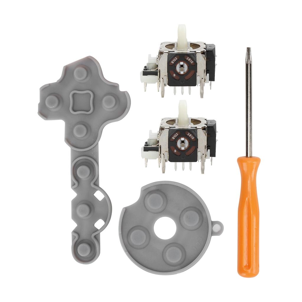 1 Set of Conductive Silicone Rubber Pad and Rocker Compatible for XBOX 360 Controller