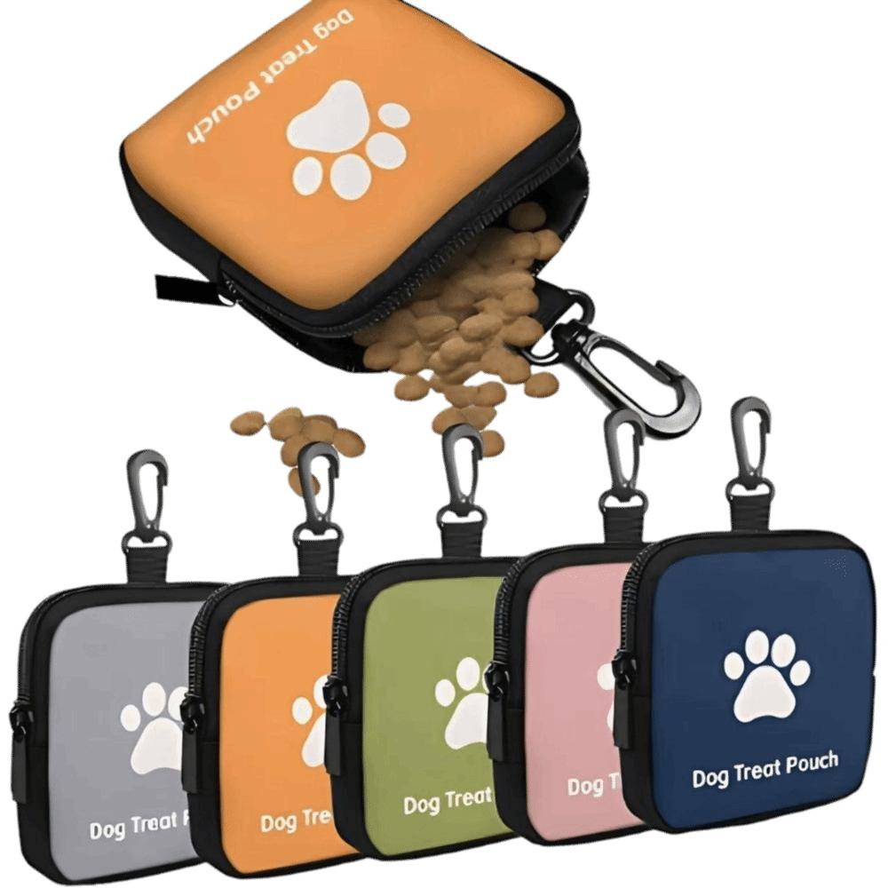 Mini Waterproof Dog Treat Pouch Portable PVC Dog Training Rewards Bag Multifunctional Compact Snack Bait Bag for Training