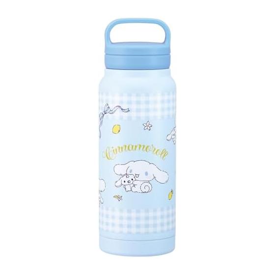 Skater Thermal/Cold Stainless Steel Mug Bottle 500ml with Screw Handle Sanrio Cinnamoroll Plush Hug STSC569509
