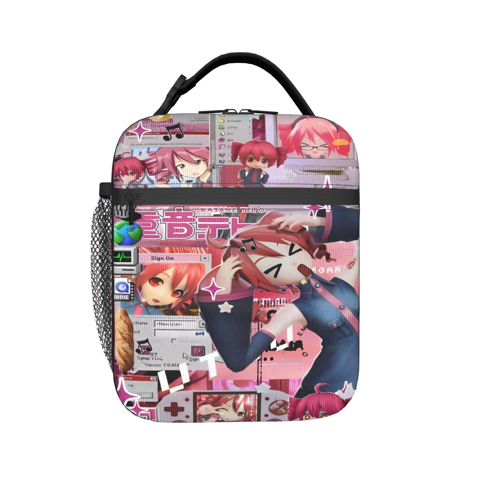 Kasane Teto Lunchtas Kantoor Lunchbox Voor Volwassenen Casual Designer Tote Voedselzakken Waterdicht Draagbare Rits Koeltas as picture