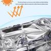 5 Pcs Emergency Reflective Thermal Blanket Space Blanket Designed For Body Warmer Outdoor First Aid Camping Hiking Travel